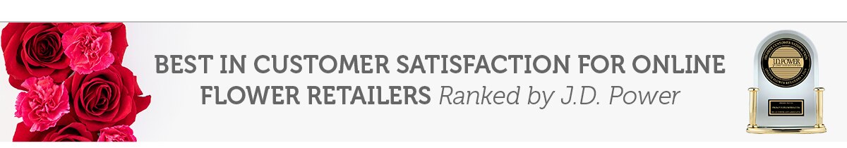 Best in customer satisfaction for online flower retailers ranked by J.D. Power
